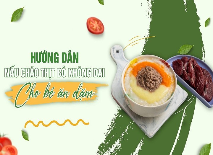 cách kết hợp cháo bò với rau củ