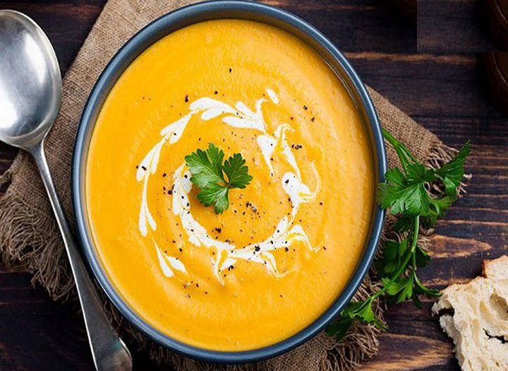 cháo bò bí đỏ cho bé