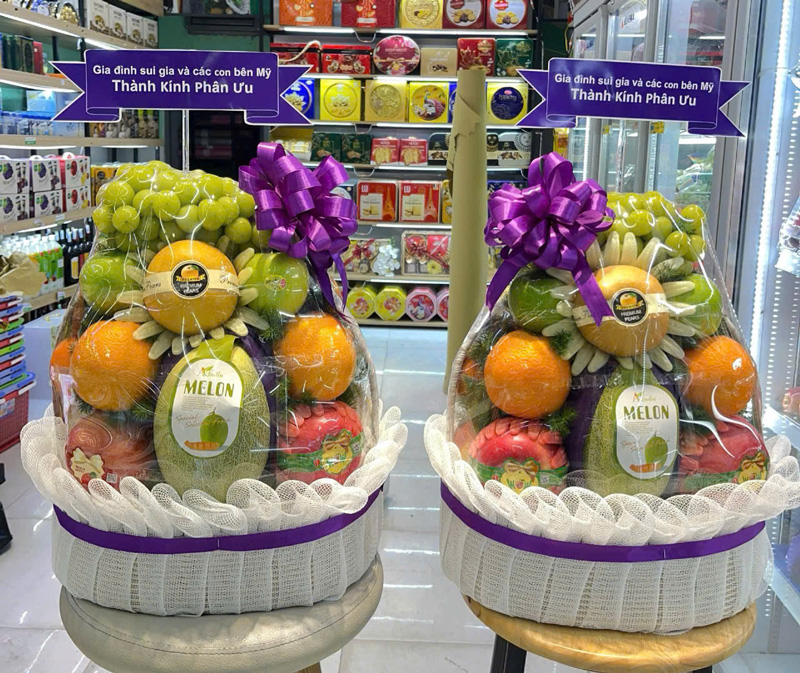 giỏ trái cây phúng điếu